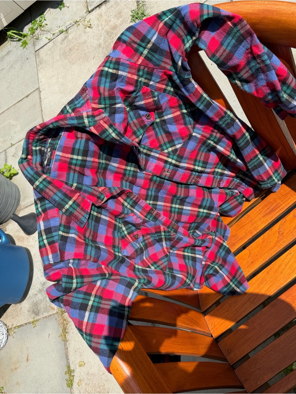 The Vermont Flannel Co Button Down in "Fashion Stewart" Red Men’s XL - Picture 5 of 6